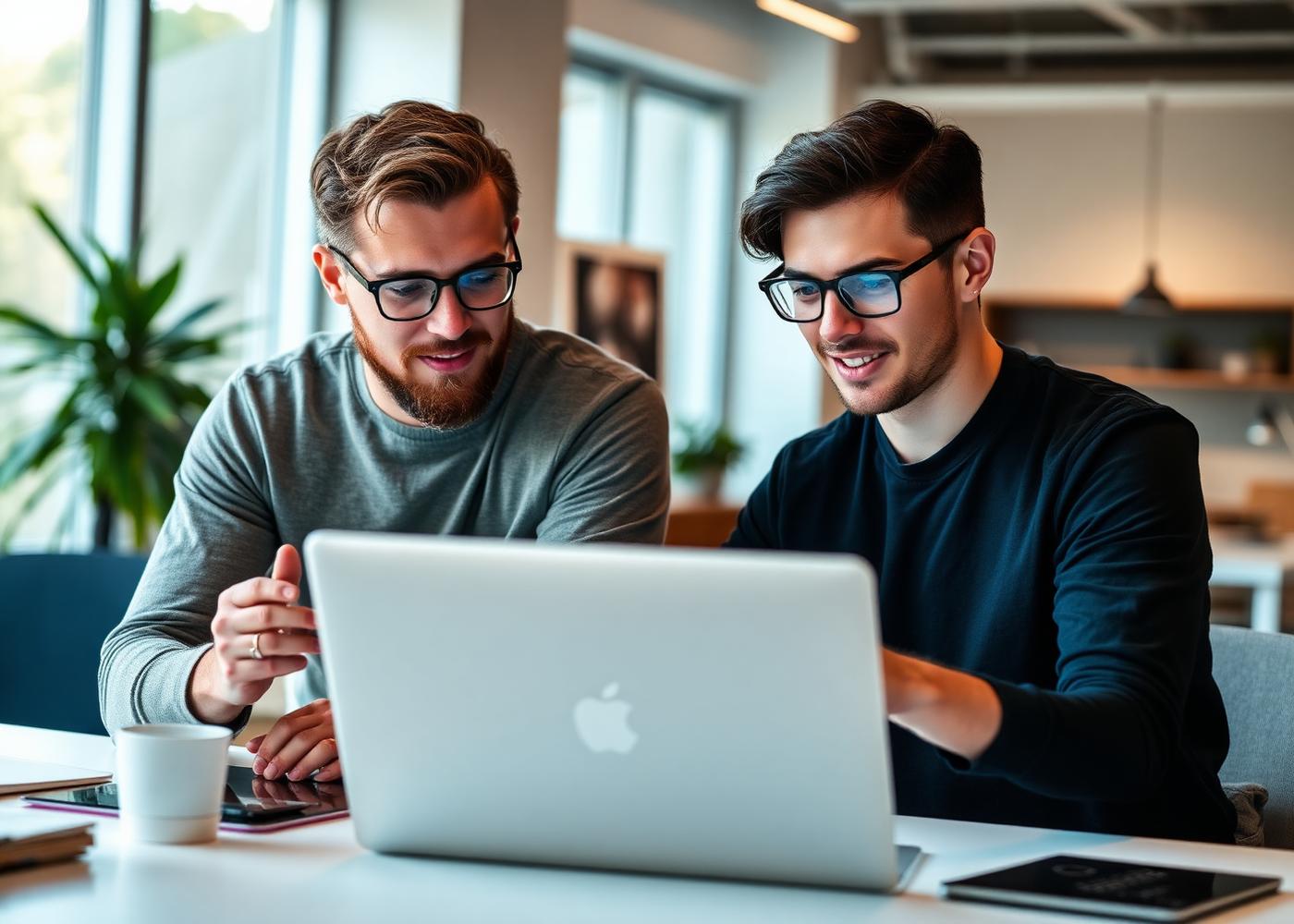 Engineers reviewing code